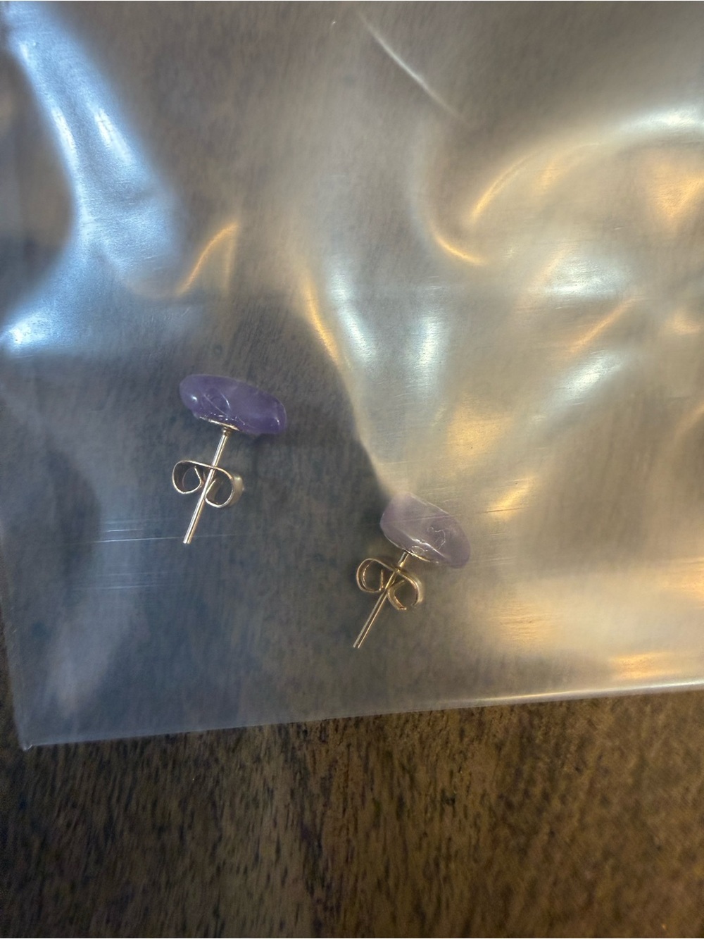 Sterling Silver Lavender Amethyst Stud Earrings